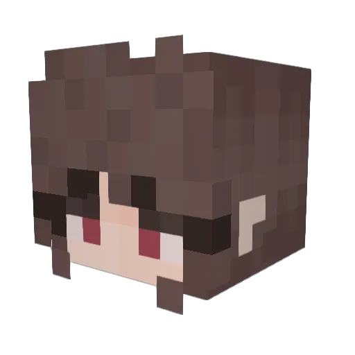 gridgalaxy Minecraft avatar head, 3D render