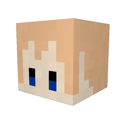griefworker Minecraft avatar head, 3D render