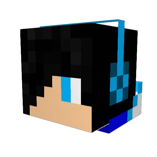 griffinbeels Minecraft avatar head, 3D render