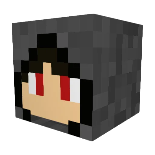 griffmo Minecraft avatar head, 3D render