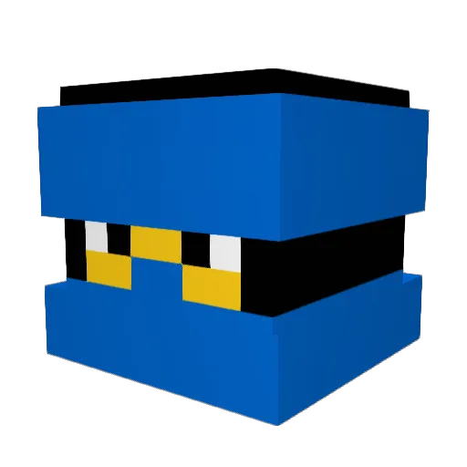 grillebro Minecraft avatar head, 3D render
