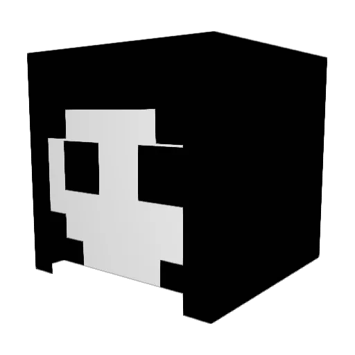 grim1307 Minecraft avatar head, 3D render
