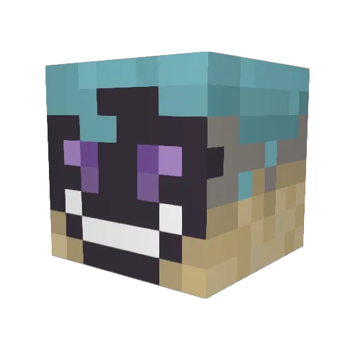 grim_248 Minecraft avatar head, 3D render