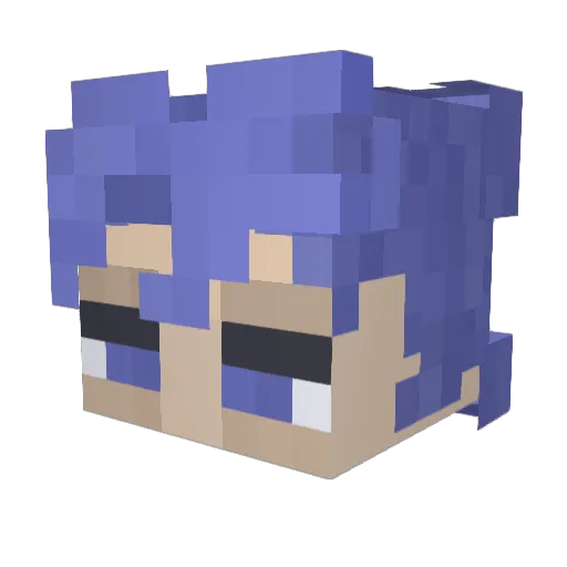 grim_leafer Minecraft avatar head, 3D render
