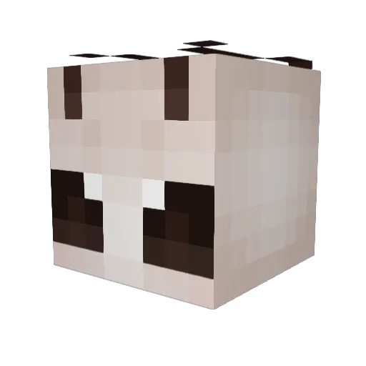 grimaamira Minecraft avatar head, 3D render