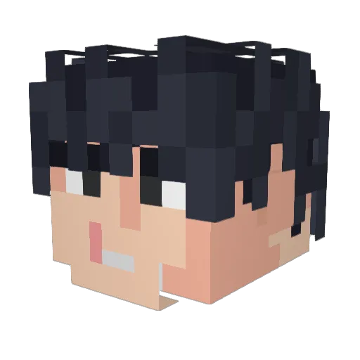 grimace234 Minecraft avatar head, 3D render