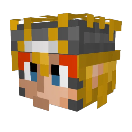 grimartifact72 Minecraft avatar head, 3D render