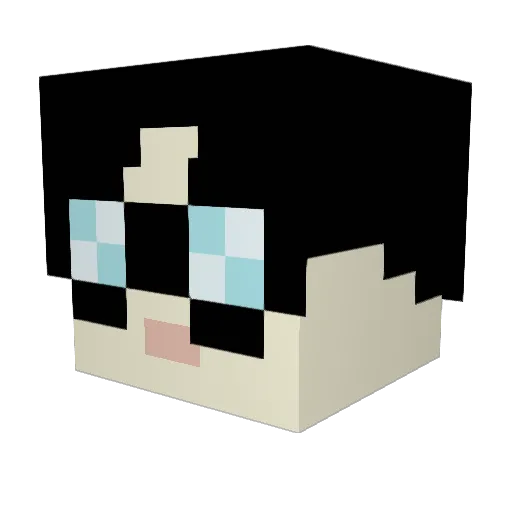 grimert Minecraft avatar head, 3D render