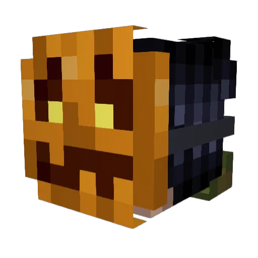 grimm2k Minecraft avatar head, 3D render