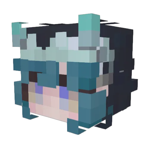 grimm_plush Minecraft avatar head, 3D render