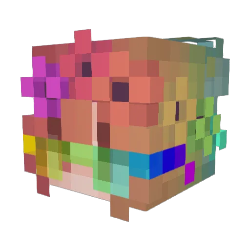 grimmaholic Minecraft avatar head, 3D render
