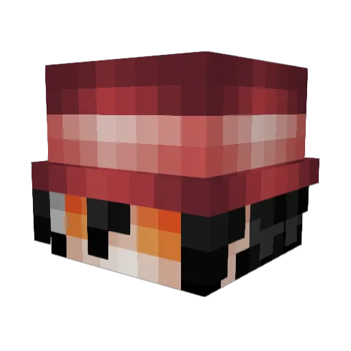 grimmy_rs Minecraft avatar head, 3D render