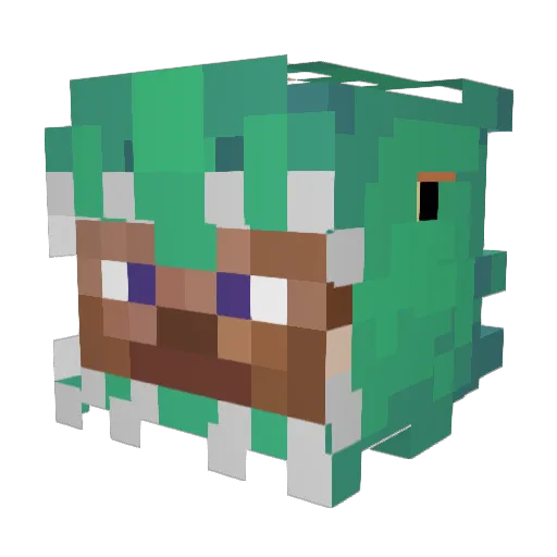 grimmygap Minecraft avatar head, 3D render