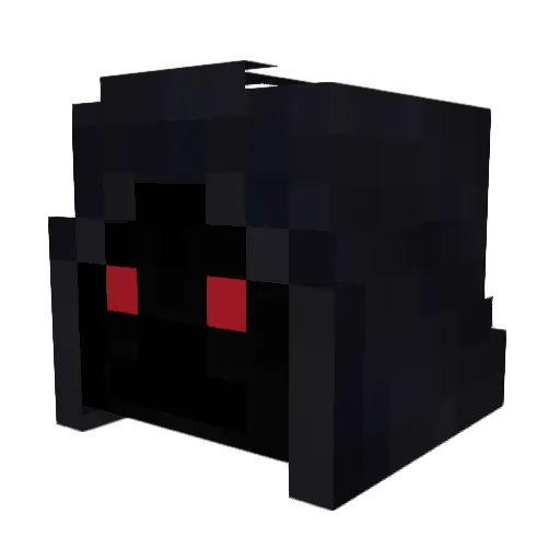 grimthelich Minecraft avatar head, 3D render