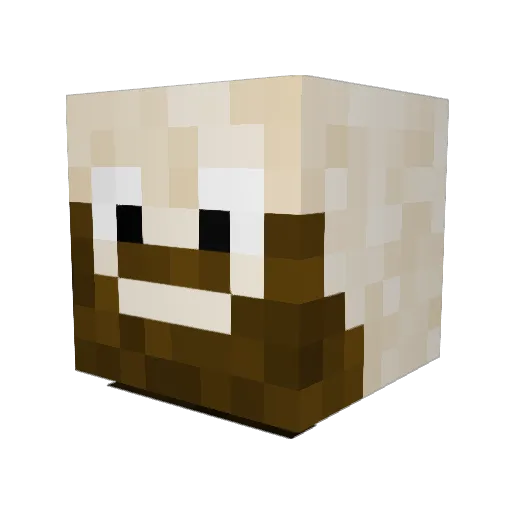 griogar Minecraft avatar head, 3D render