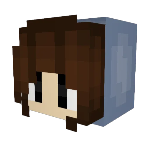 gripaniko Minecraft avatar head, 3D render