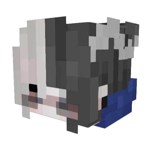 grislymochii Minecraft avatar head, 3D render