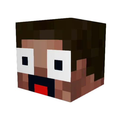 grix4 Minecraft avatar head, 3D render