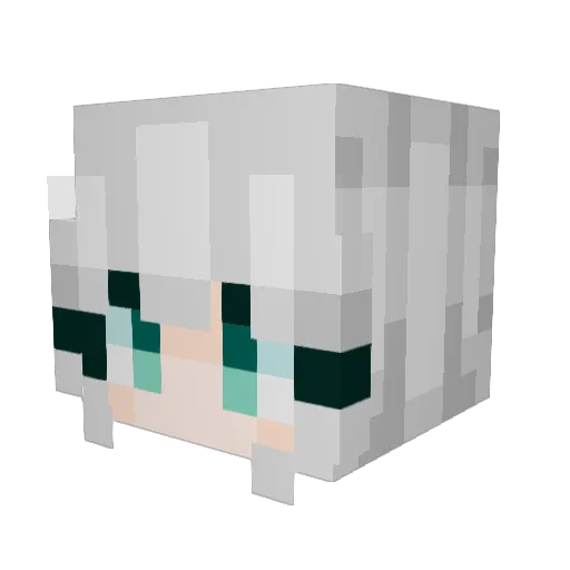grixaa Minecraft avatar head, 3D render