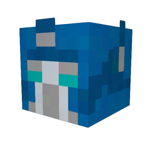 grizz22 Minecraft avatar head, 3D render