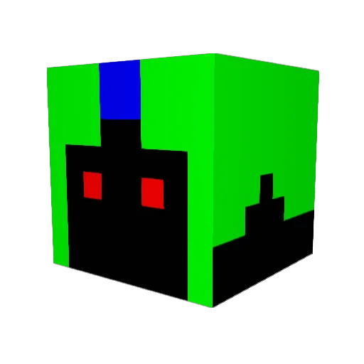 grizzle77 Minecraft avatar head, 3D render