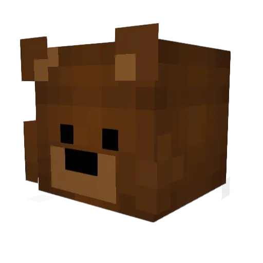 grizzlybear6 Minecraft avatar head, 3D render