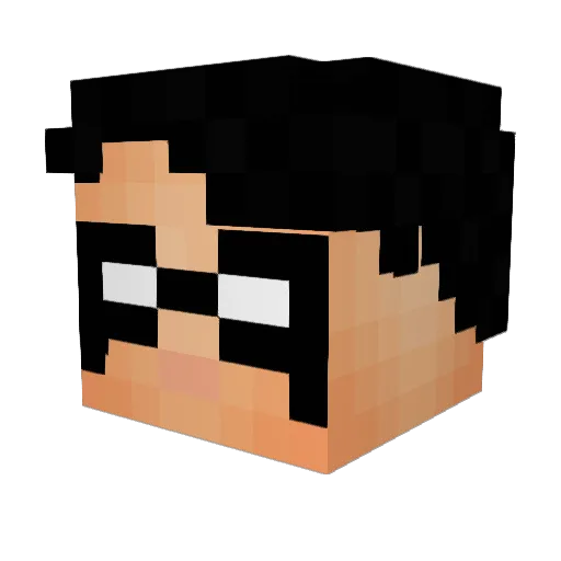grizzlycachorro Minecraft avatar head, 3D render