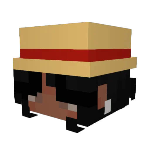 grlxeraa Minecraft avatar head, 3D render