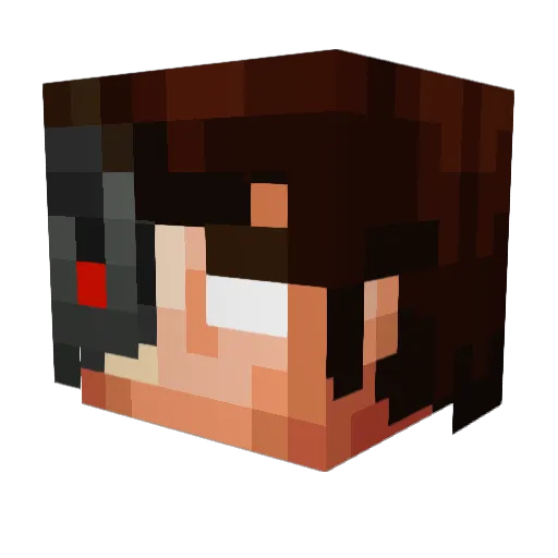 grmacken Minecraft avatar head, 3D render