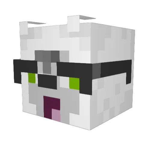 grml01 Minecraft avatar head, 3D render