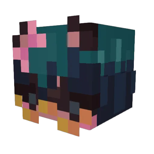 grmmy Minecraft avatar head, 3D render