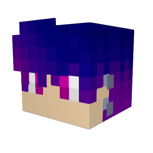 gro5 Minecraft avatar head, 3D render