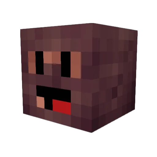 gro99y Minecraft avatar head, 3D render