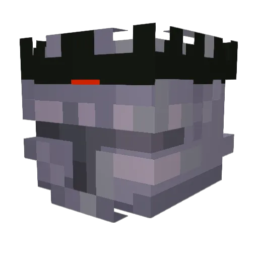 grobgob Minecraft avatar head, 3D render