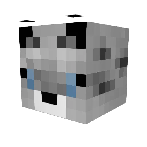 grock0k Minecraft avatar head, 3D render