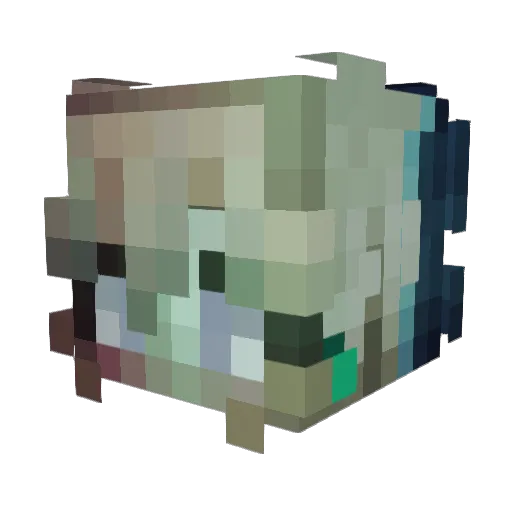 grocsTheAlmighty Minecraft avatar head, 3D render