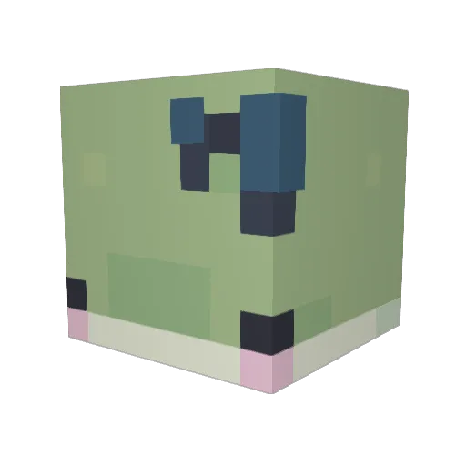 groddjur Minecraft avatar head, 3D render