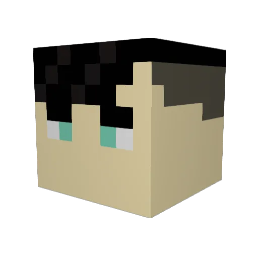 groenie10 Minecraft avatar head, 3D render
