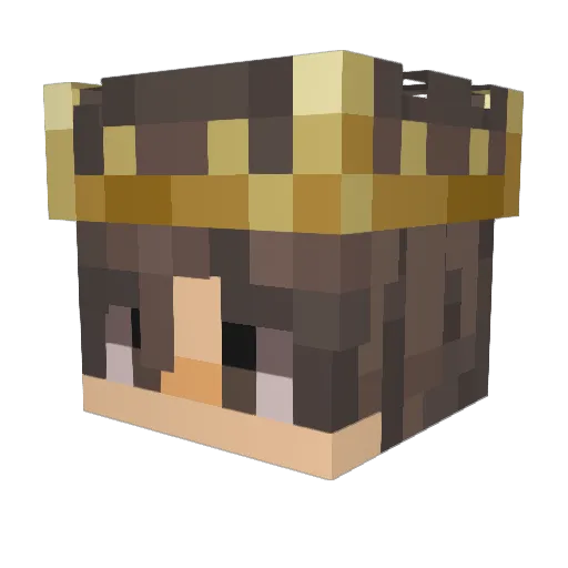 grog1845 Minecraft avatar head, 3D render
