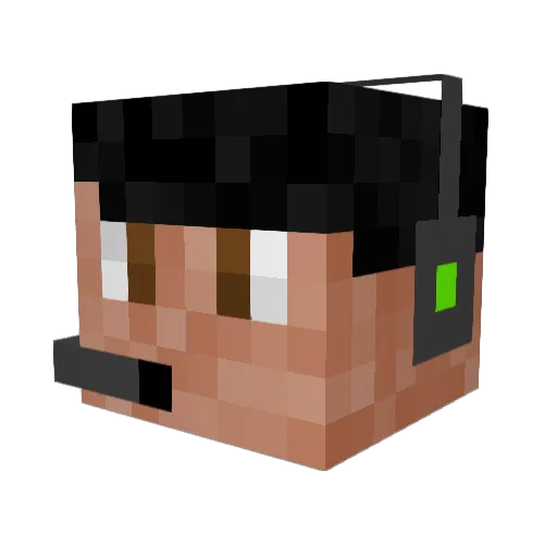 groj715 Minecraft avatar head, 3D render