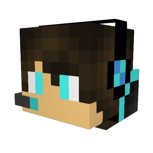 grojl78 Minecraft avatar head, 3D render