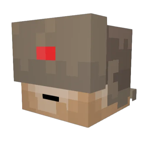 grongess Minecraft avatar head, 3D render