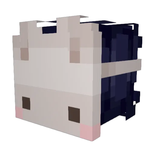 grooci Minecraft avatar head, 3D render