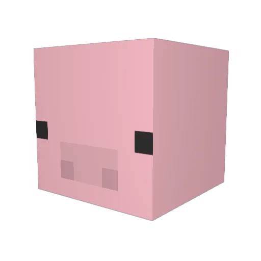 groooot Minecraft avatar head, 3D render