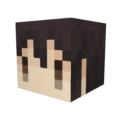 groovesong Minecraft avatar head, 3D render
