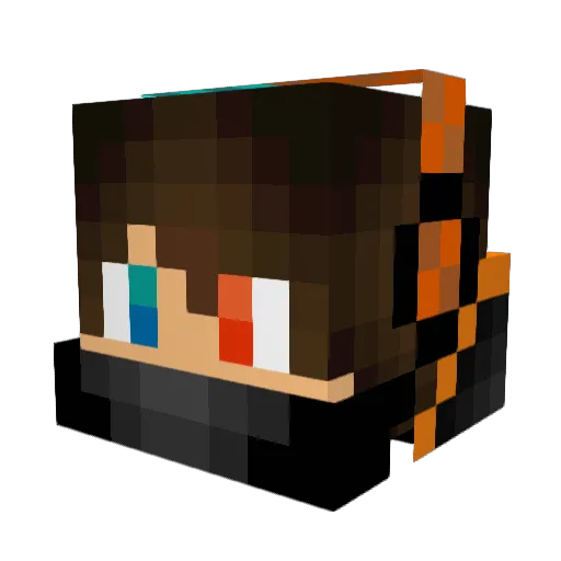 grosaga Minecraft avatar head, 3D render