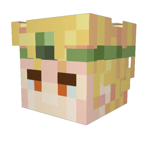 grosgars1955 Minecraft avatar head, 3D render