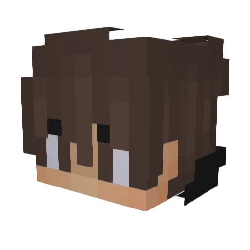 grossepetasse Minecraft avatar head, 3D render