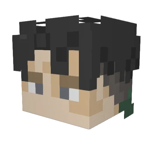 grosser49 Minecraft avatar head, 3D render