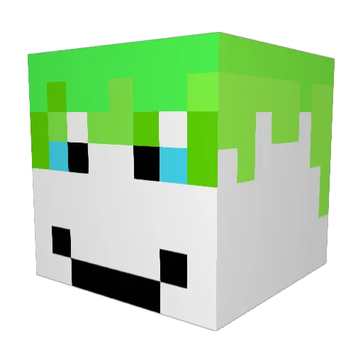 grotediddel Minecraft avatar head, 3D render